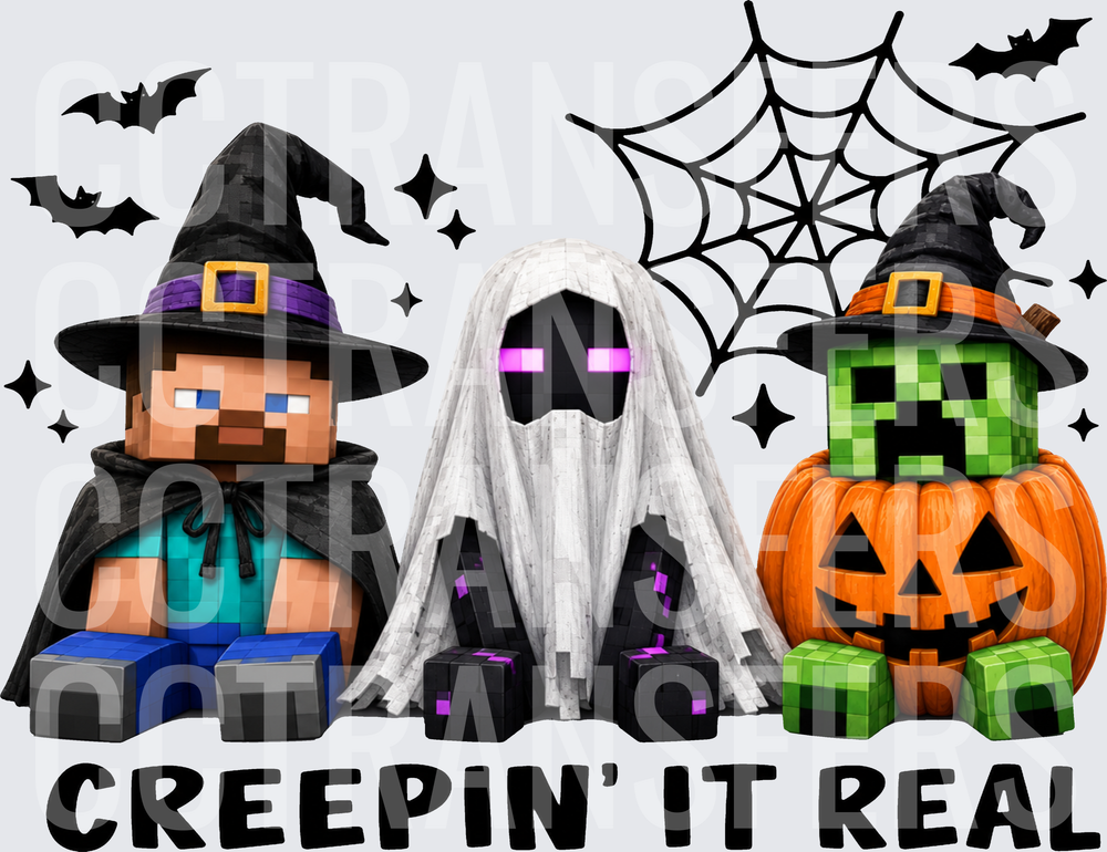 Creepin It Real Blocky Halloween Trio (DTF)
