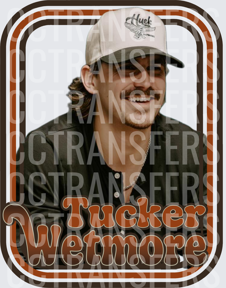 Tucker Wetmore Smiling Portrait Retro Badge (DTF)