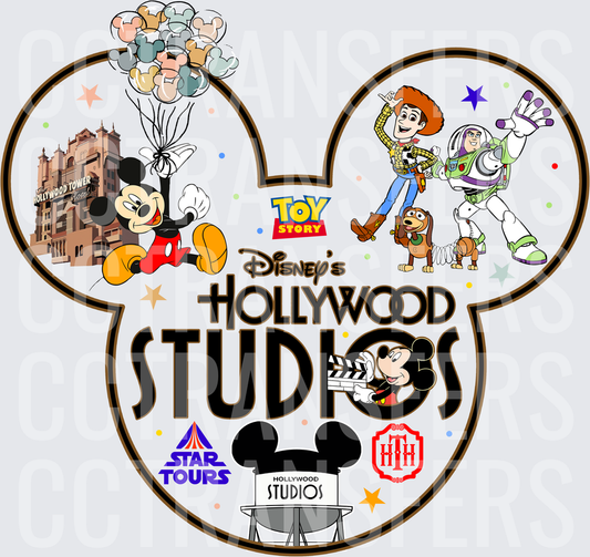 mouse Head Theme Park Icons (DTF)