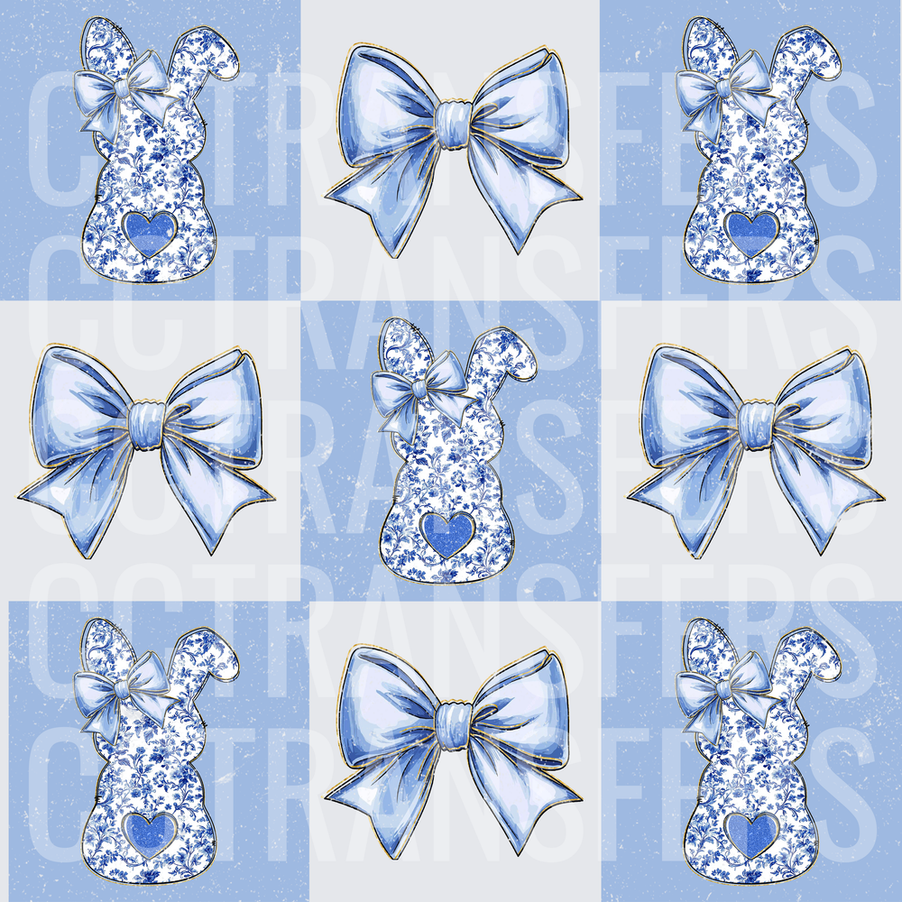 checkeredbluefloralbunny