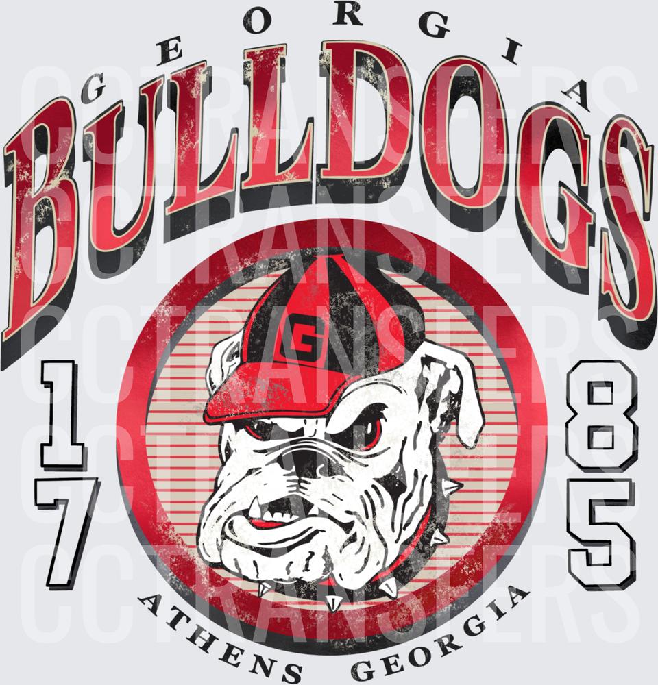 Georgia Bulldogs Athens Georgia 1785 Vintage Circle (DTF)