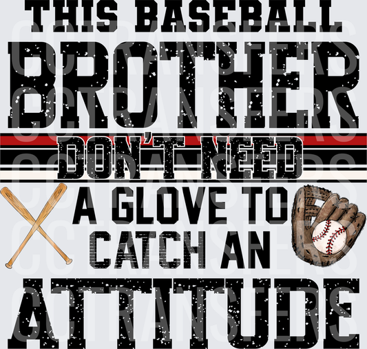 This Baseball Brother Don't Need A Glove To Catch An Attitude (DTF)