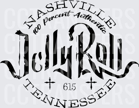 Nashville Tennessee 100 Percent Authentic 615 Stamp (DTF)