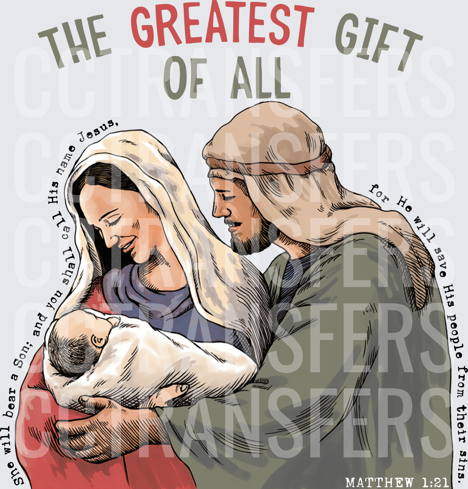 The Greatest Gift Of All Nativity Matthew 1:21 (DTF)