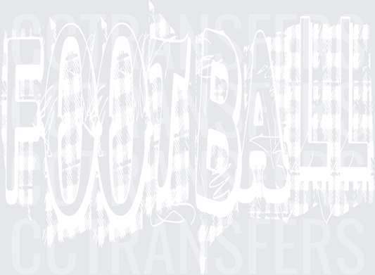 Football White Design (DTF)