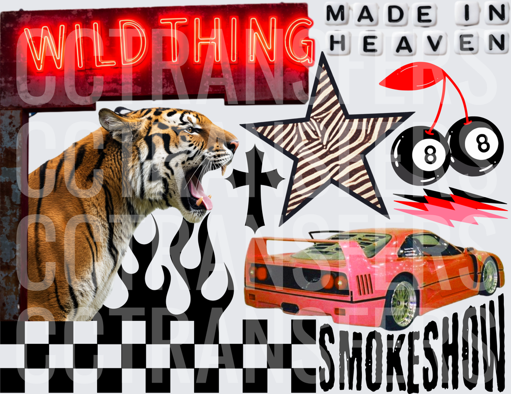 Wild Thing Made In Heaven Smokeshow Collage DTF