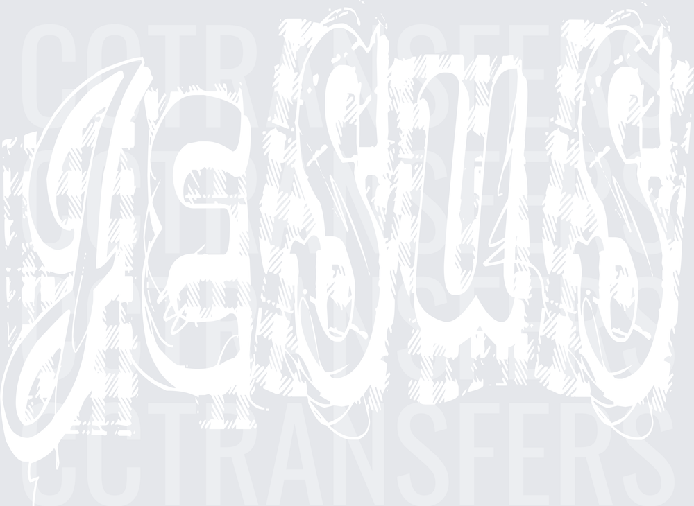 JESUS White Design (DTF)