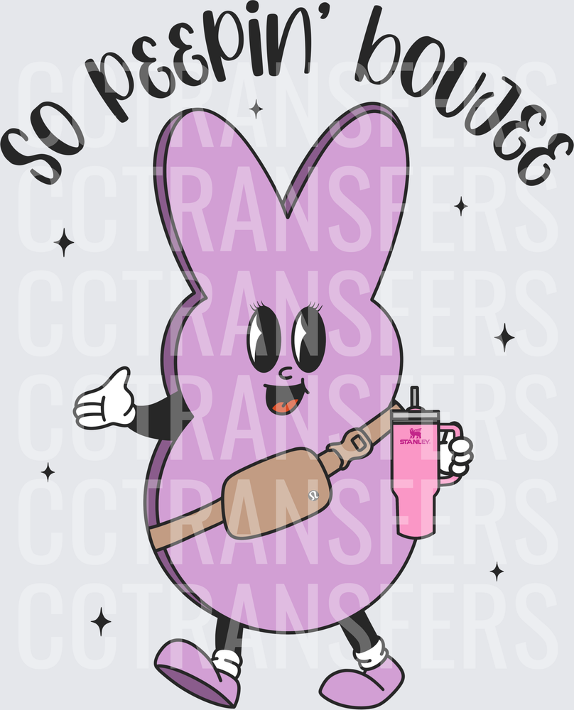So Peepin' Boujee Easter Marshmallow Bunny (DTF)