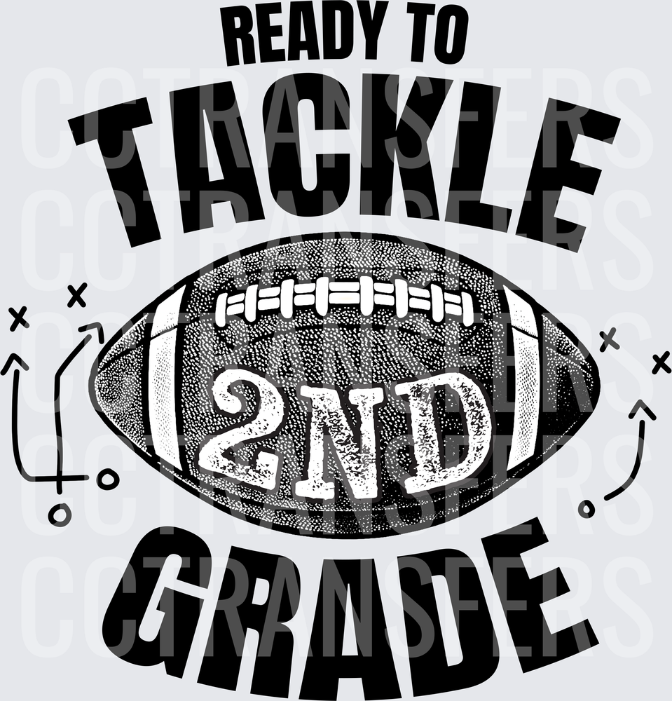 Ready To Tackle 2nd Grade Football Playbook Design (DTF)