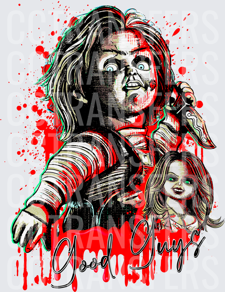 Killer Doll Couple Blood Splatter Good Guys (DTF)