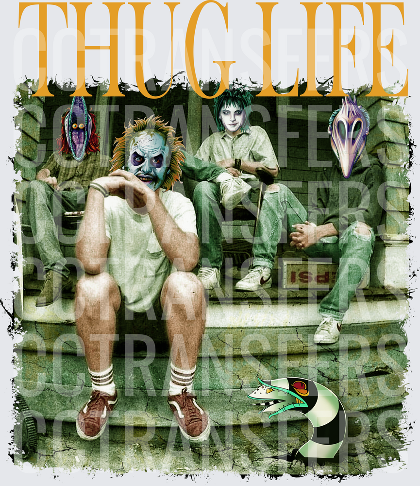Thug Life Creepy Creature Crew Porch Steps (DTF)