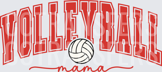 Volleyball Mama Arched Letters with Ball (DTF)