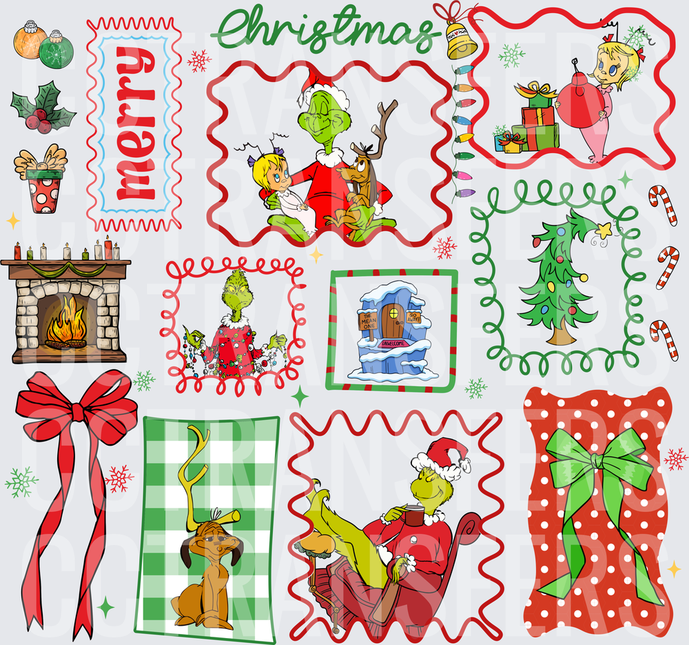 Merry Christmas G-Man Holiday Collage Bundle (DTF)