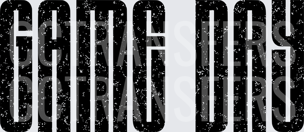 Distressed Game Day Bold Block Letter Text (DTF)