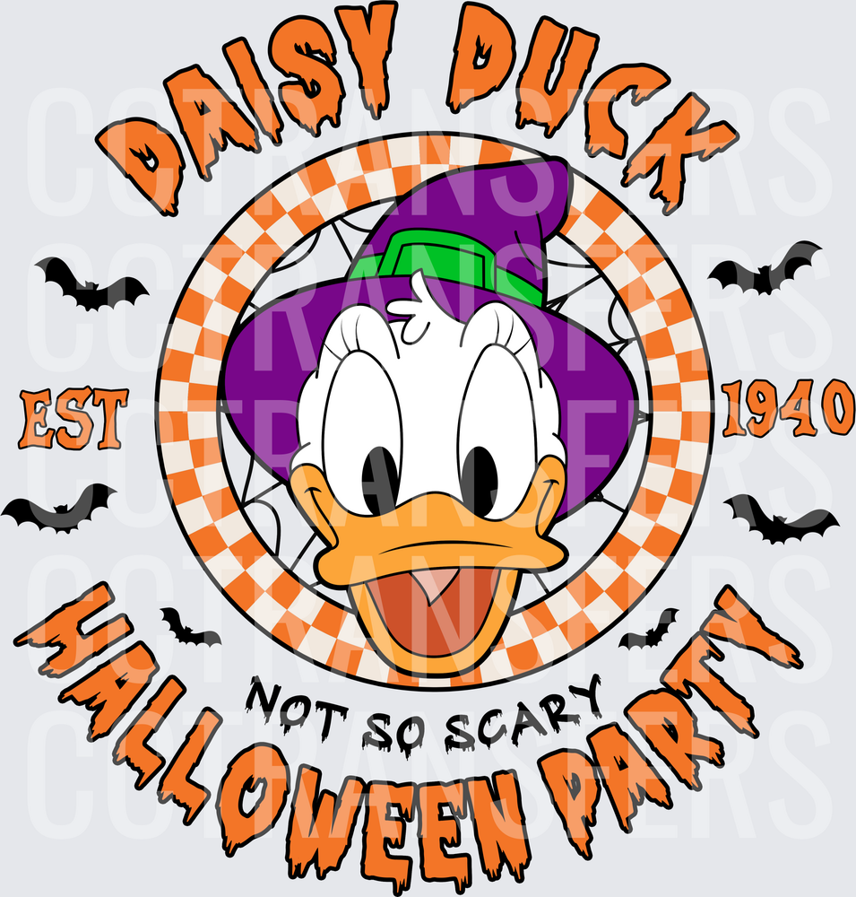 Daisy Duck Not So Scary Halloween Party Est 1940 (DTF)