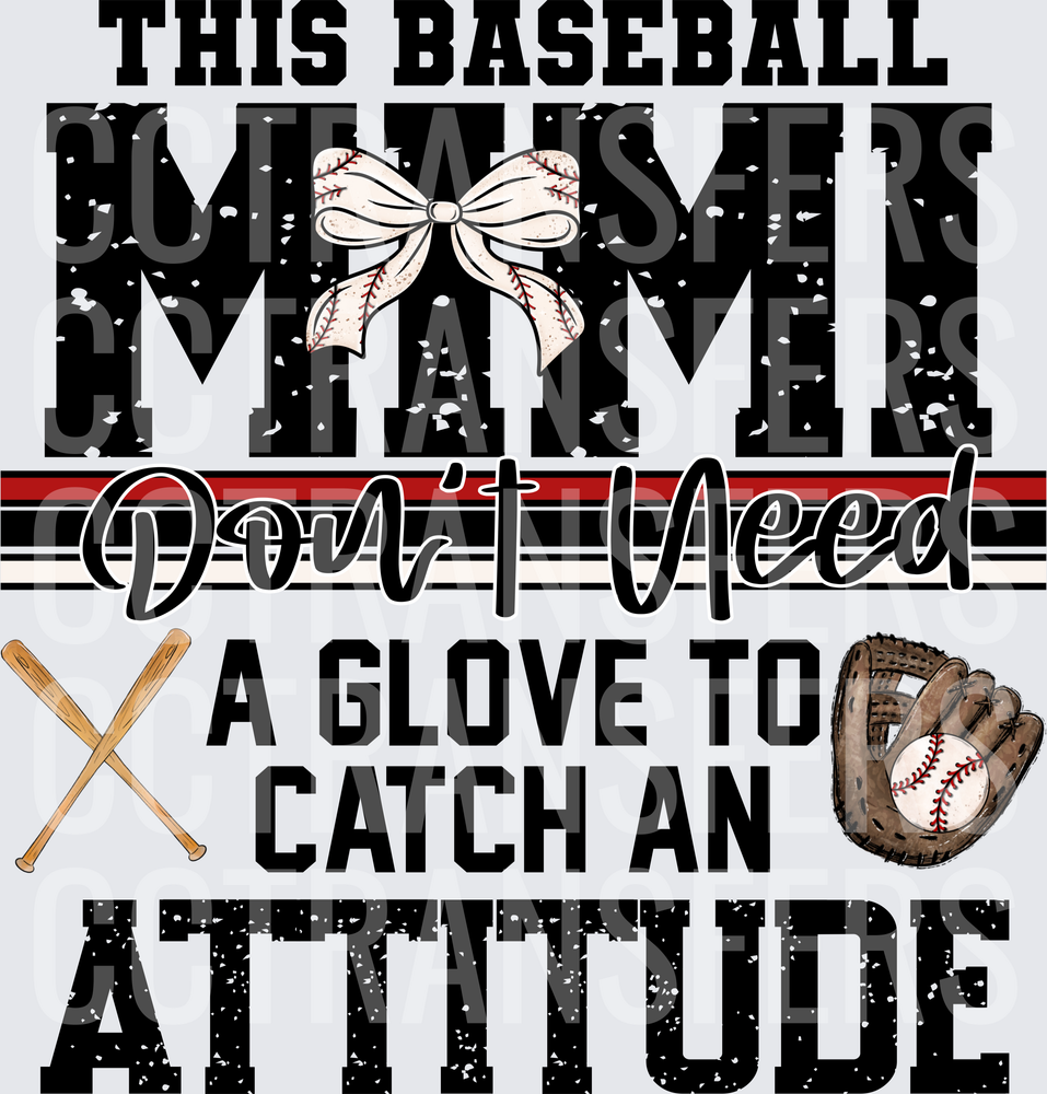 This Baseball Mimi Don't Need A Glove To Catch An Attitude (DTF)