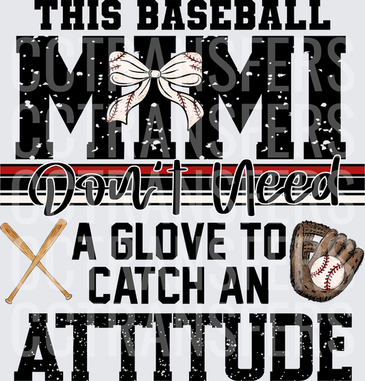 This Baseball Mimi Don't Need A Glove To Catch An Attitude (DTF)