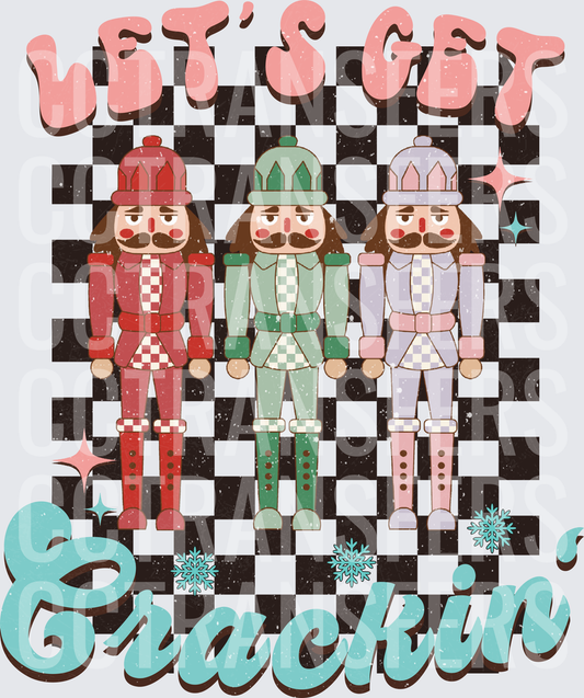 Let's Get Crackin' Retro Christmas Nutcracker Trio (DTF)