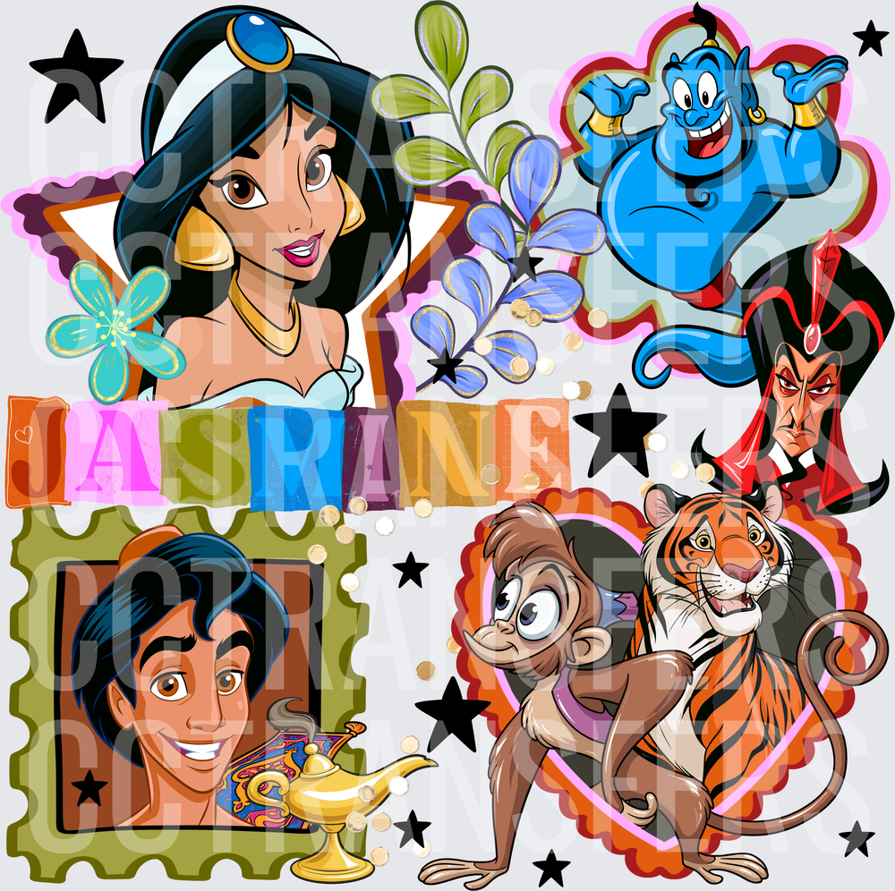 Princess Characters Collage (DTF)