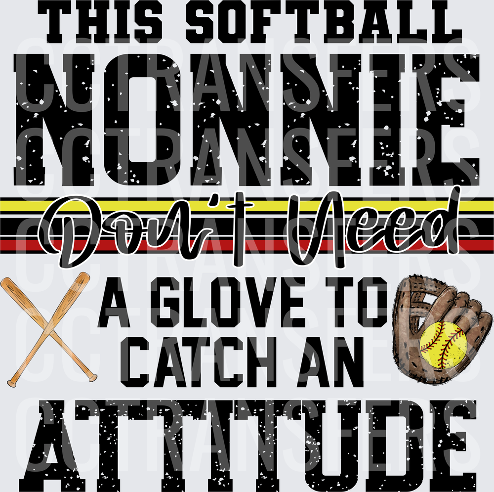 This Softball Nonnie Don't Need A Glove To Catch An Attitude (DTF)