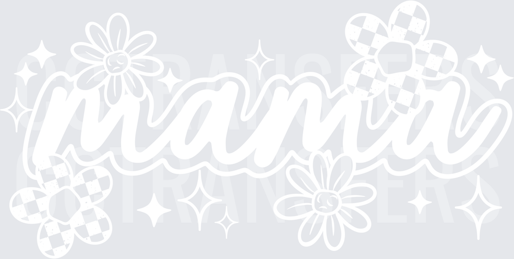 Bold Minimalist White Graphic Design (DTF)