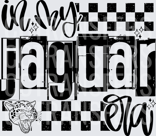 In My Jaguar Era Checkered Mascot Head (DTF)