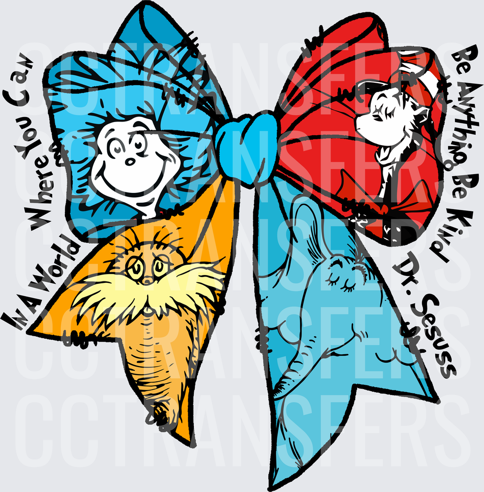 In A World Where You Can Be Anything Be Kind Bow (DTF)