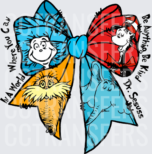 In A World Where You Can Be Anything Be Kind Bow (DTF)