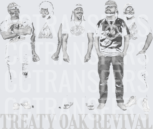 Treaty Oak Revival Group Grayscale Band Photo (DTF)