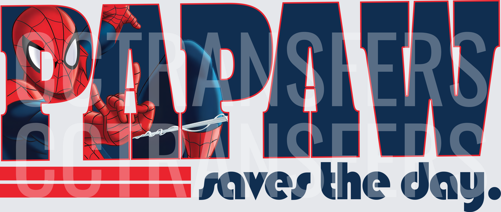 Papaw Saves The Day Web-Slinging Superhero (DTF)