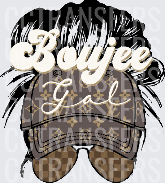 Boujee Gal Messy Bun Hat Sunglasses (DTF)