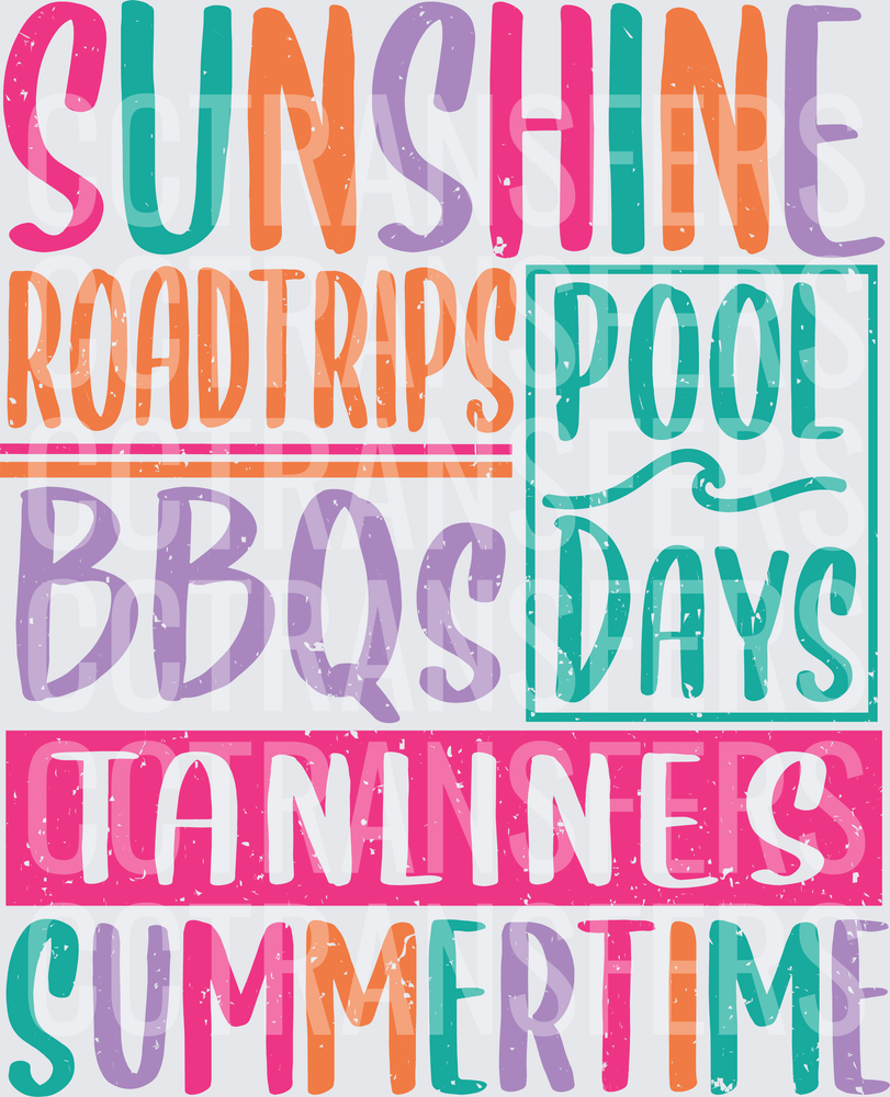 Sunshine Roadtrips BBQs Pool Days Tan Lines Summertime (DTF)
