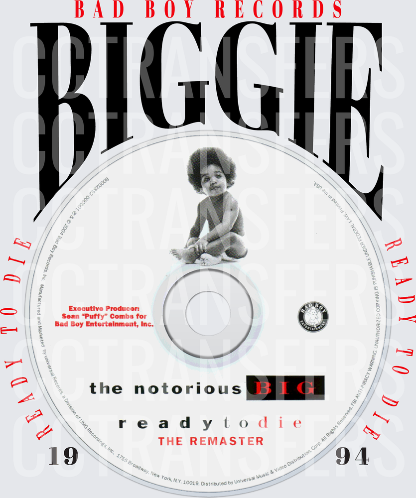 Biggie Ready To Die 1994 CD Remaster Hip Hop (DTF)