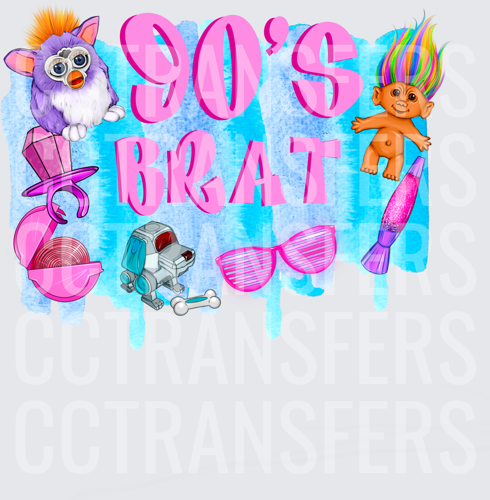 90's Brat Nostalgic Toys Collage (DTF)