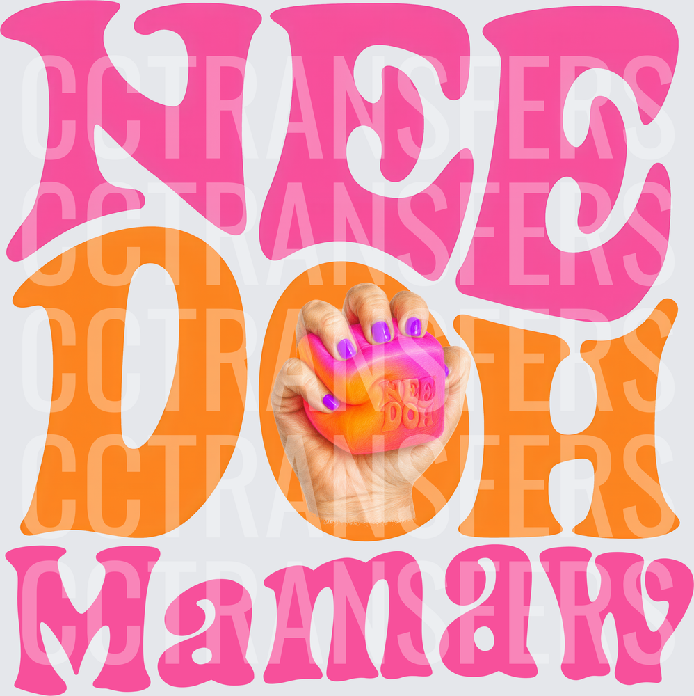 Nee Doh Mamaw Groovy Retro Stress Ball Hand (DTF)