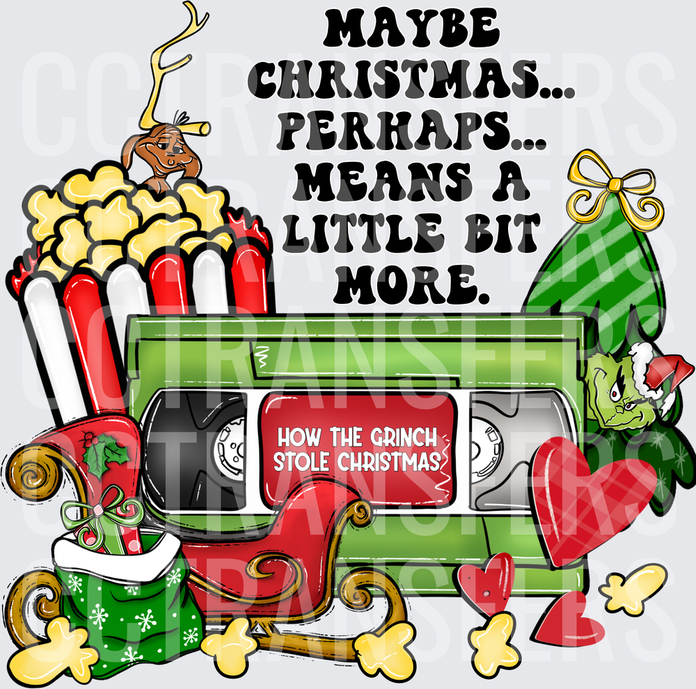 Maybe Christmas Means A Little Bit More G-Man VHS (DTF)
