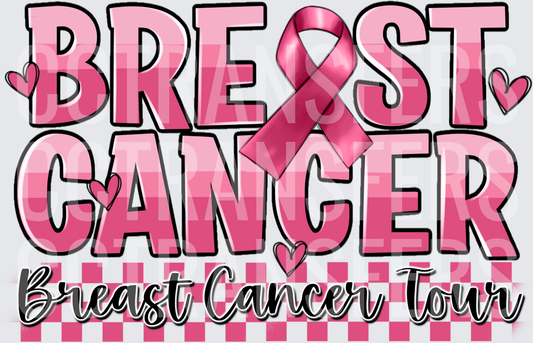Breast Cancer Tour Pink Ribbon Awareness Design (DTF)