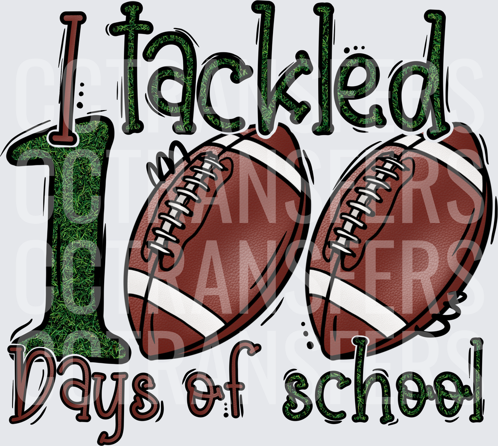 I Tackled 100 Days of School Football Design (DTF)