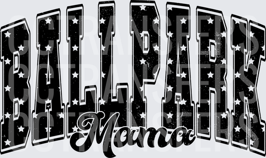 Ballpark Mama Star-Filled Varsity Arch Distressed (DTF)