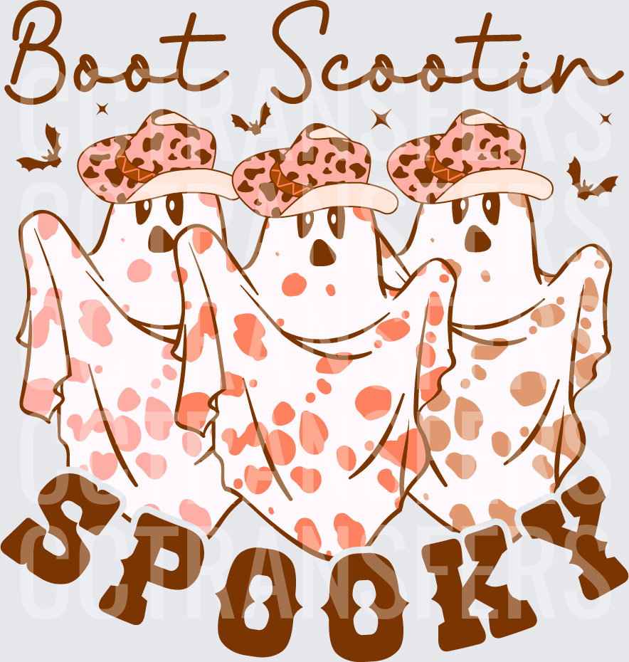 Boot Scootin Spooky Cowboy Ghost Trio (DTF)
