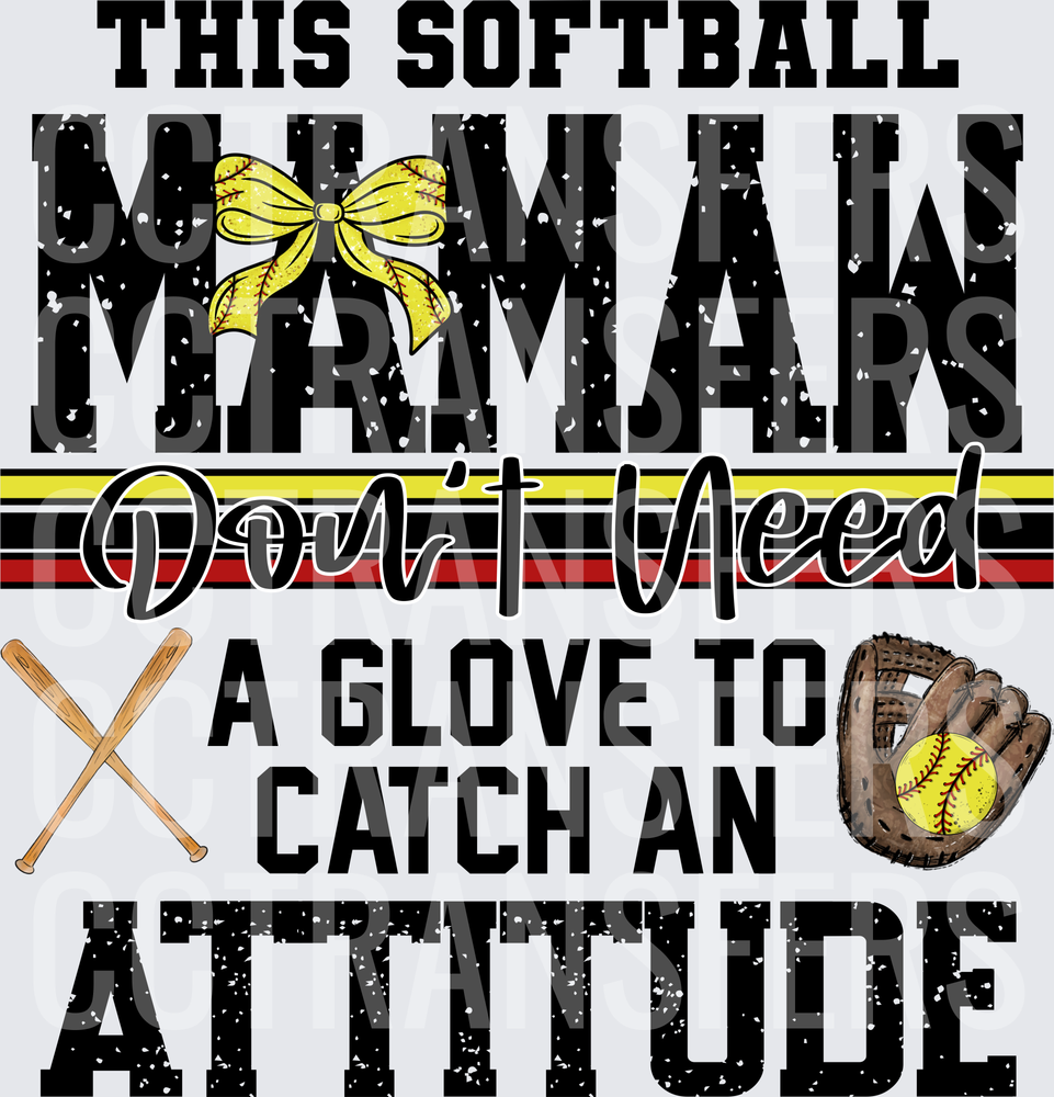 This Softball Mamaw Don't Need A Glove To Catch An Attitude (DTF)