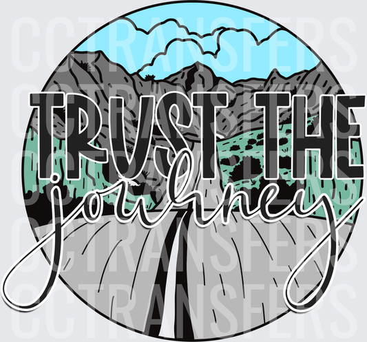 Trust The Journey Mountain Road Scenic Circle (DTF)