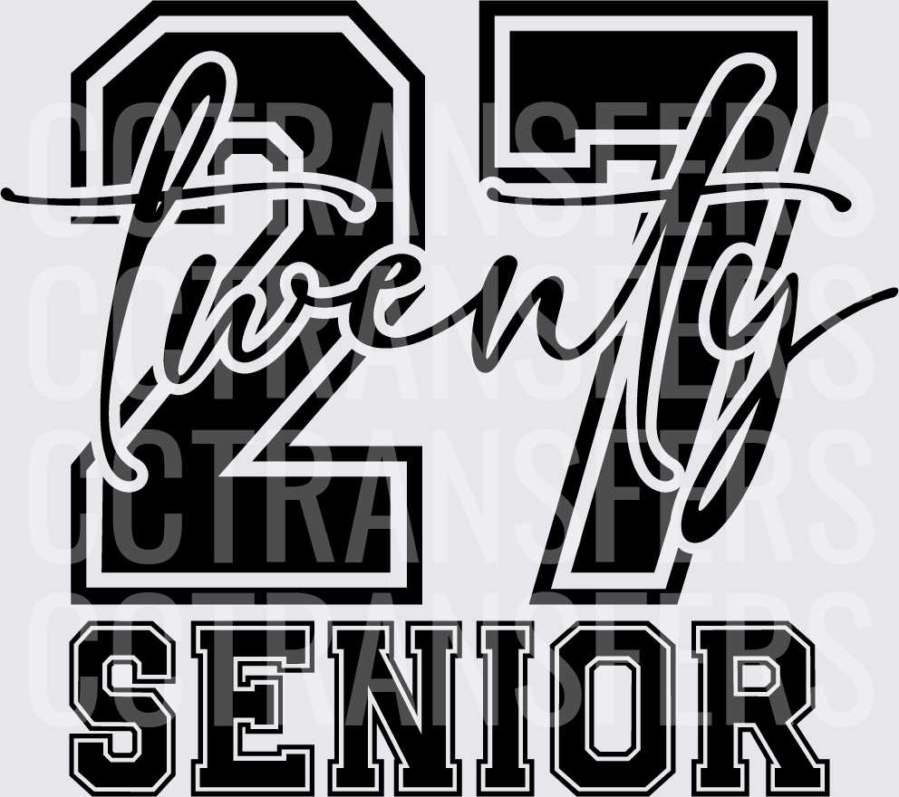 Twenty Seven Senior Class of 2027 Bold Varsity (DTF)