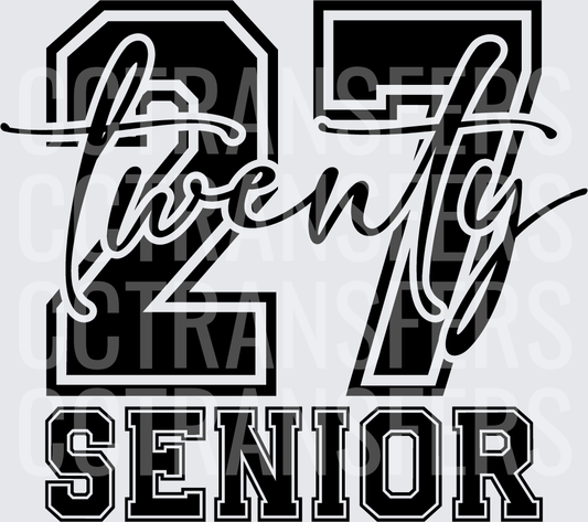 Twenty Seven Senior Class of 2027 Bold Varsity (DTF)