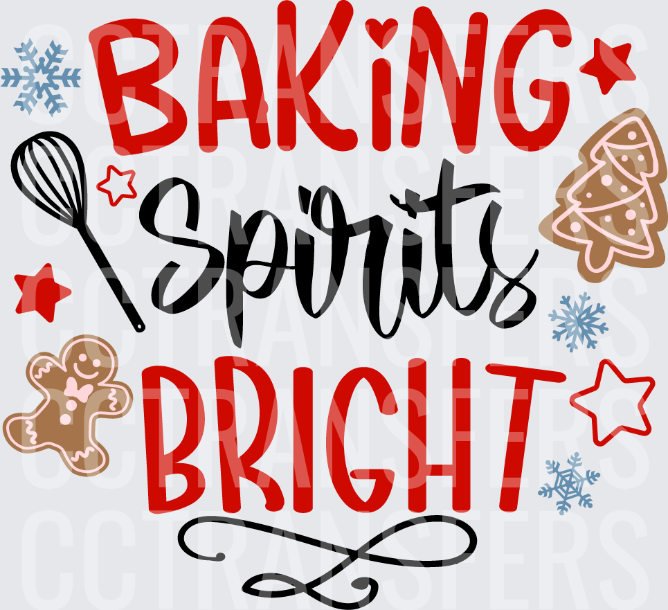 Baking Spirits Bright Christmas Holiday Baking (DTF)