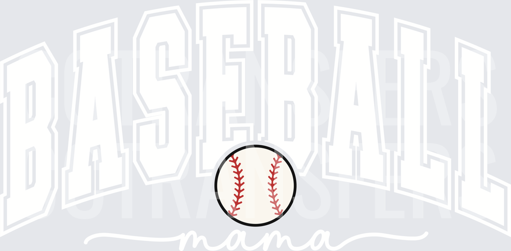 Classic White Baseball with Red Stitching (DTF)
