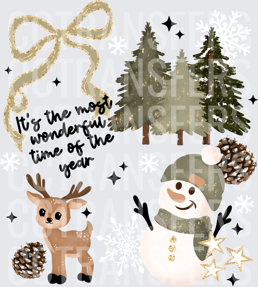 It's The Most Wonderful Time of the Year Christmas Collage (DTF)