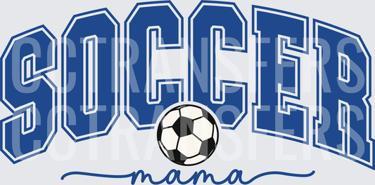 Soccer Mama Arched Bold Varsity Letters with Ball (DTF)