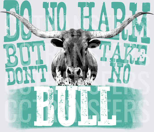 Do No Harm But Take No Bull Teal