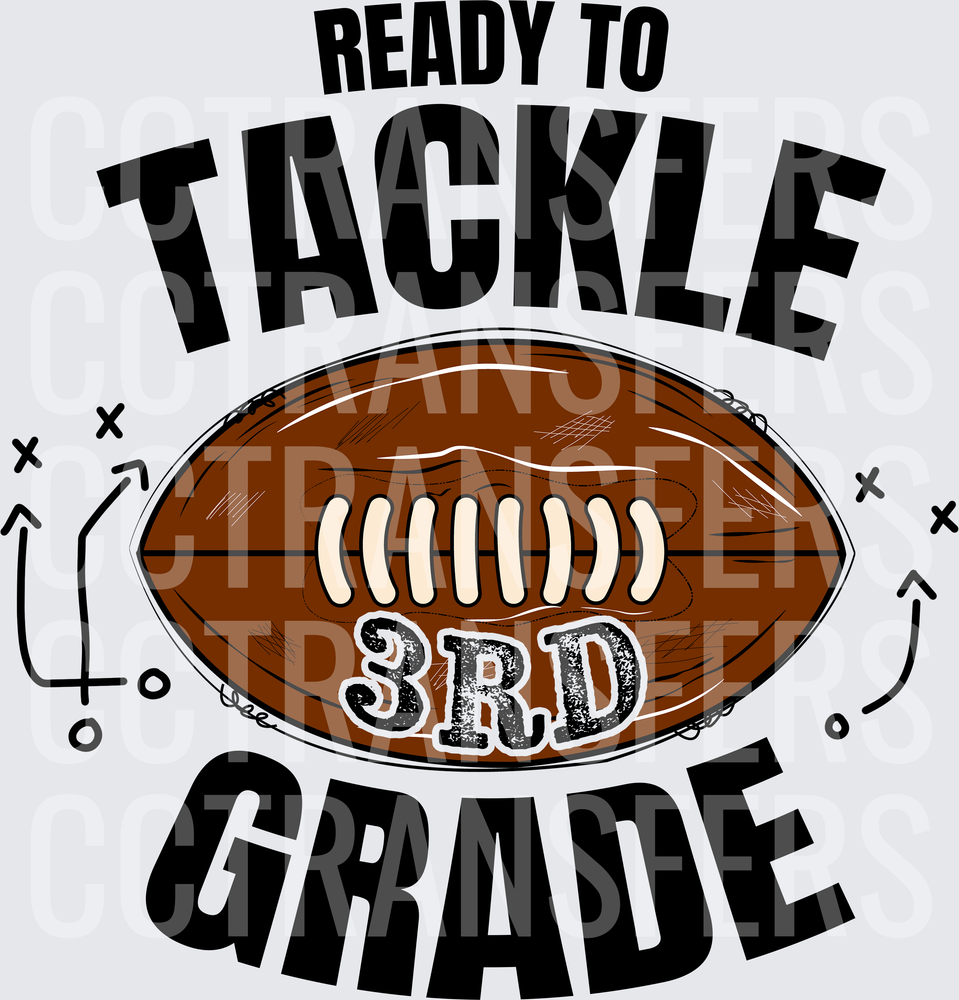 Ready To Tackle 3rd Grade Football Play Design (DTF)